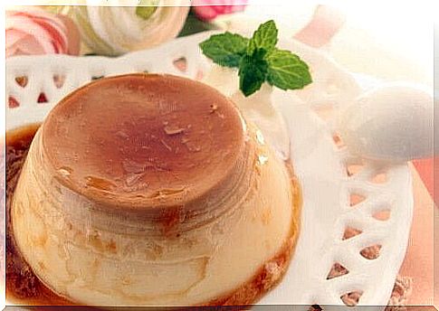 Crème caramel is one of the article's calcium-rich recipes.