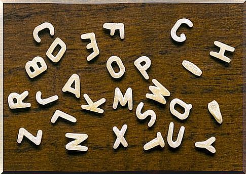 Biscuits in the form of letters