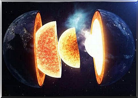 the earth in cross section