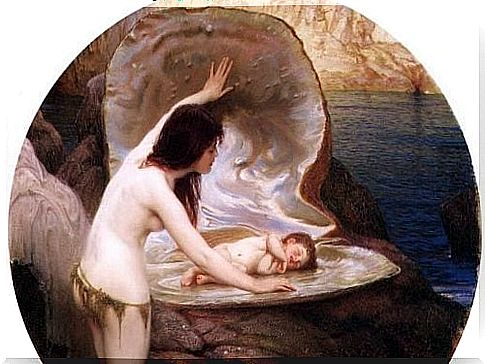 The painting of the nymph and the baby symbolizes the longing to have children.