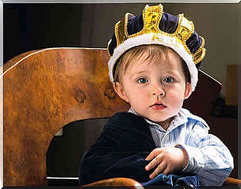 little boy with royal crown