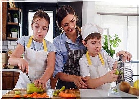 cook with your children: family cooks